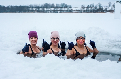 Limbažnieces rod laimes hormonus ziemas peldē